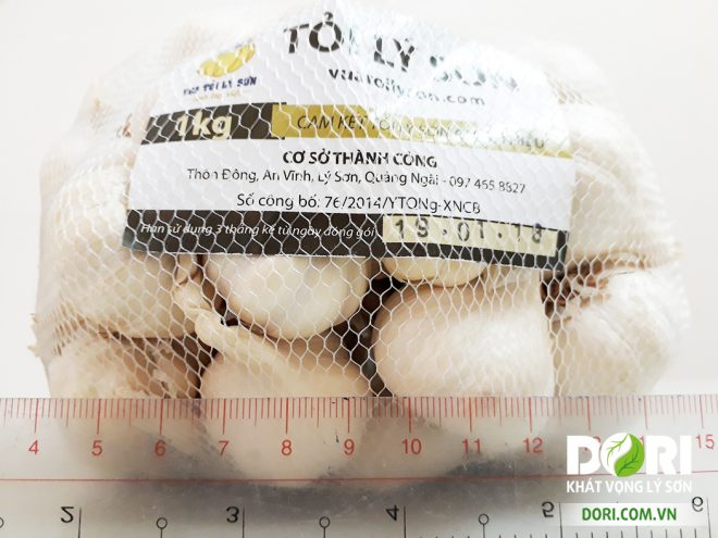 Tỏi Lý Sơn Dori Gold - Loại đặc biệt - túi lưới 1kg