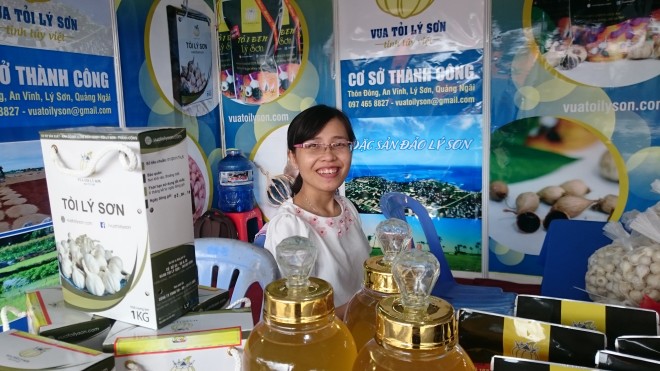 Vua tỏi Lý Sơn tham gia quảng bá đặc sản Lý Sơn tại Festival nông lâm thủy sản Bà Rịa 2016